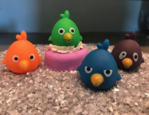 Bath Bomb with Crazy Bird squirt toy