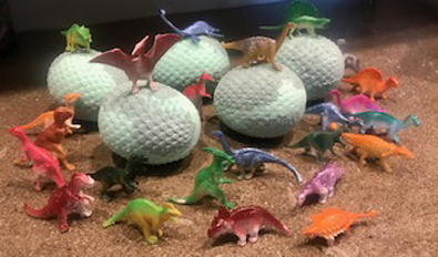 Bath Bomb Egg with Toy Dragon or Dinosaur