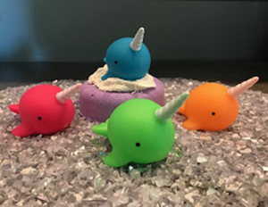 Bath Bomb with Narwahl squirt toy
