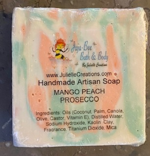 Mango Peach Prosecco Handmade Artisan Soap -  Cold Process Soap