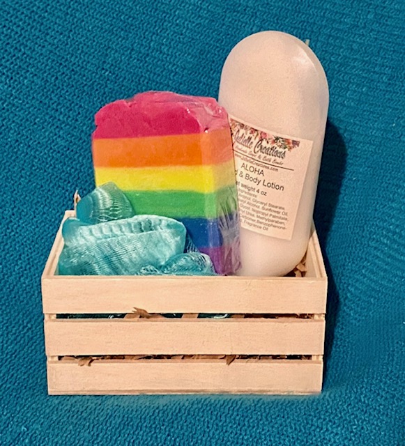 Handmade Artisan Soap - Somewhere over the Rainbow - Rainbow Soap Gift Set - Aloha Fragrance